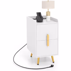 À propos de cet article 【Station de Recharge】Cette table de chevet avec multiprise intégrée : 3 prises CA 220-250V/15 A, 2 po ...