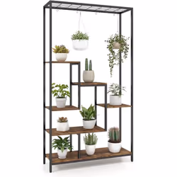 À propos de cet article 【Étagère pour plantes à 6 niveaux】Avec des étagères sur 6 niveaux, le support plantes offre suffisamm ...