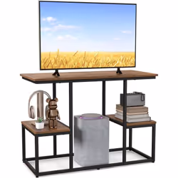 À propos de cet article 【Espace de divertissement】Accentuez votre espace de vie avec cette table console, dimensionnée pour l ...