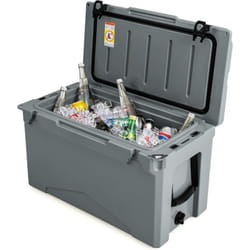 Costway - Glacière Isotherme Portable avec Bouchon de Vidange et Porte-gobelets, Glacière Rigide Rétention de Glace de 5 à 7 Jours pour Camping