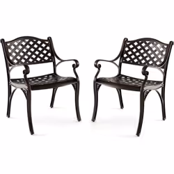 À propos de cet article 【Résistante aux Intempéries】Fabriquées en fonte d'aluminium de haute qualité, les chaises de terrasse ...