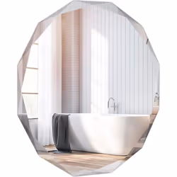 Caractéristiques : Design sans cadre à bords biseautés ajoute style moderne à n'importe quel espace réflexion cristalline ave ...