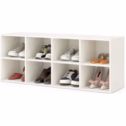 ---- 【Solution de stockage intelligente】Doté de 8 compartiments, cet banc à chaussures convient à différents types de chaussu ...