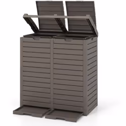 À propos de cet article 【Tri Efficace des Déchets】La poubelle extérieure comprend 2 seaux, offrant une grande capacité de 2 x ...