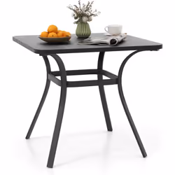À propos de cet article 【Table en métal solide】Cette table à manger de patio présente une structure métallique robuste conçue ...