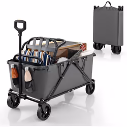 À propos de cet article 【Chariot grand et robuste】Avec une capacité de 170 L, ce chariot offre suffisamment d'espace pour les ...