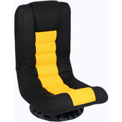 Costway - Fauteuil au Sol Pivotant à 360°, Canapé de Sol Pliable Réglable à 4 Positions, avec Support Lombaire, Chaise de Sol d'Intérieur