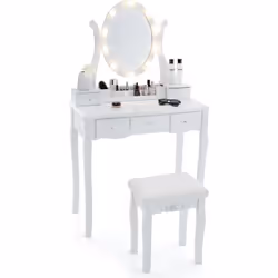 À propos de cet article 【Grand Miroir Eclairé par LED】Le miroir éclairé est livré avec 10 ampoules LED à lumière vive, qui of ...