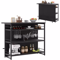 À propos de cet article 【Design élégant】Ce meuble de bar à domicile présente un design élégant, combinant des planches à grai ...