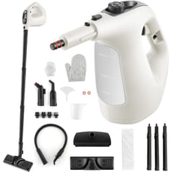Costway - Nettoyeur Vapeur Portatif 1400W avec 14 Accessoires, Balai Vapeur Continue et Durée d'Utilisation Illimitée Réservoir d'Eau 400 ml, pour
