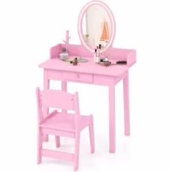 À propos de cet article 【Double usage avec miroir amovible】Les enfants peuvent l'utiliser comme coiffeuse avec le miroir fixé ...