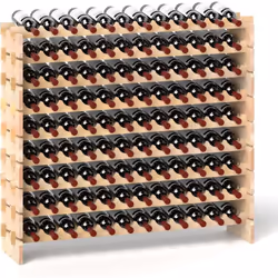 À propos de cet article 【Capacité de 108 Bouteilles】Conçu avec une capacité de poids robuste de 160 kg, ce casier à vin en bo ...