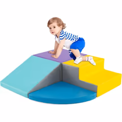 À propos de cet article 【4 Pièces Module Motricité】Comprenant un rectangle, un toboggan, une marche et un quart de rond, ces  ...