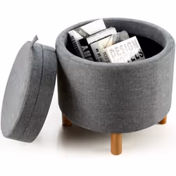 À propos de cet article 【Tabouret Largement Utilisé】Ce pouf rangement est un meuble polyvalent, répondant à vos besoins quoti ...