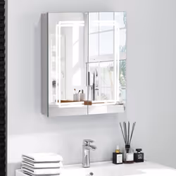 À propos de cet article 【Options d'Eclairage Polyvalentes】Notre armoire à pharmacie à miroir éclairée par LED offre des param ...