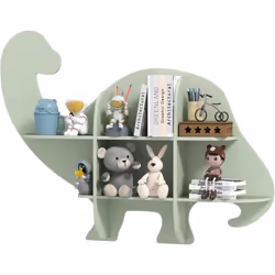 À propos de cet article 【Espace de Rangement Suffisant】Notre étagère murale à 2 niveaux en forme de dinosaure est une solutio ...