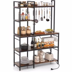 À propos de cet article 【Solutions de Rangement Maximisées】Profitez d'une cuisine plus organisée avec notre meuble à 5 niveau ...