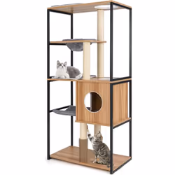 À propos de cet article 【Paradis pour Chats】La arbre a chat xxl comprend un condo avec 3 entrées, un hamac et un panier. Que  ...