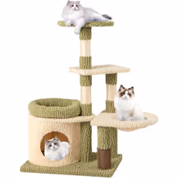 À propos de cet article 【Endroits de Sieste Confortables】Cet arbre à chat 97 cm comprend un condo confortable pour les sieste ...