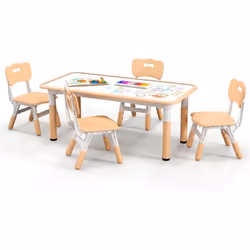 À propos de cet article 【Design Réglable en Hauteur】La table et les chaises sont conçues avec une hauteur réglable pour s’ada ...