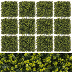 À propos de cet article 【Haie artificielle dense et epaisse】Ce fond mural de verdure comprend 12 panneaux muraux en buis synt ...