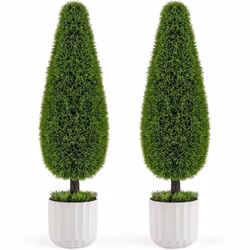 À propos de cet article 【Apparence impressionnante】Avec un buisson élégant en forme de larme et un élégant pot de fleurs blan ...