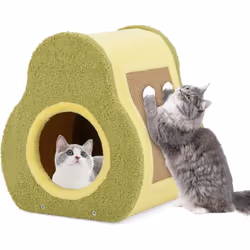 À propos de cet article 【Griffoir Latéral Pratique】Doté d'une planche en jute résistante à l'usure, cette maison pour chat po ...