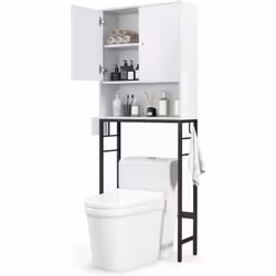 À propos de cet article 【Espace de Rangement Classifié】Doté d'une armoire de rangement avec portes, de 2 crochets latéraux et ...
