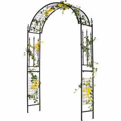 À propos de cet article 【Concevez votre tonnelle de jardin】Cette pergola en treillis extérieure est idéale pour cultiver dive ...