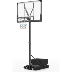 Costway - Panier de Basket-Ball Hauteur Réglable 125-305 cm, Support de Basketball Mobile Extérieur avec Panneau Arrière Incassable Base Remplissable