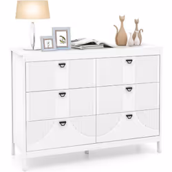 À propos de cet article 【Espace de Rangement Suffisant】Notre commode avec 6 tiroirs coulissants est parfaite pour organiser l ...