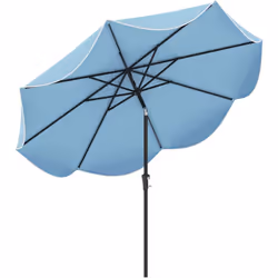 À propos de cet article 【Inclinaison à bouton-poussoir】Ce parasol de patio extérieur peut s'incliner de 25° vers la gauche ou ...