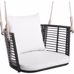 À propos de cet article 【Coussins Doux】Cette fauteuil suspendu avec dossier incurvé vous permet de profiter de votre temps li ...