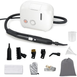 Costway - Nettoyeur Vapeur Portatif 1500W avec 11 Accessoires, Balai Vapeur Durée d'Utilisation Illimitée Réservoir d'Eau 1 l, Nettoyant Vapeur pour