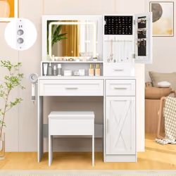 À propos de cet article 【Grande Capacité de Rangement】Votre espace restera organisé grâce à une armoire à bijoux, une armoire ...