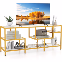 À propos de cet article 【Plateforme de Visualisation Idéale】Le meuble TV peut accueillir des téléviseurs jusqu'à 65 pouces, o ...