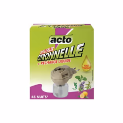 Agréablement parfumé à la citronnelle et aux huiles essentielles de citron, romarin, lavande et eucalyptus. Utilisation en in ...