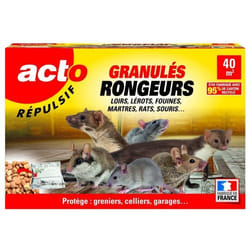 Répulsif rongeurs granulés - ACTO - 40 m²