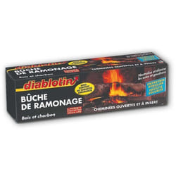 Bûche de ramonage - ACTO - DIABLOTIN - Bûche de Ramonage Diablotin - Élimine suies et goudrons - Livrée avec livret d'entretien