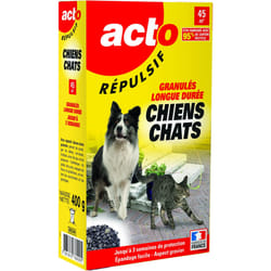 Répulsif chiens-chats - ACTO - Longue Durée - Action olfactive par épandage - Crée une barrière infranchissable