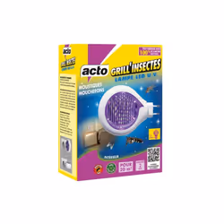 Contre les mouches, moucherons, moustiques, moustiques tigres, papillons de nuit. Lampe piège à LED à ultraviolet, très basse ...