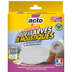 Acto Labyrinthe : Piège à Larves de Moustiques pour Jardins et Balcons-