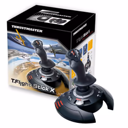Thrustmaster T.Flight Stick X Noir, Rouge, Argent USB Joystick Analogique PC, Playstation 3 - Vue supplémentaire 4