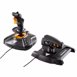 Thrustmaster T-16000M FCS Hotas Noir, Orange USB Joystick Analogique/Numérique MAC, PC