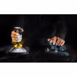 Thrustmaster T-16000M FCS Hotas Noir, Orange USB Joystick Analogique/Numérique MAC, PC - Vue supplémentaire 4
