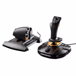 Thrustmaster T-16000M FCS Hotas Noir, Orange USB Joystick Analogique/Numérique MAC, PC - Vue supplémentaire 6