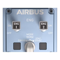 Thrustmaster TCA Quadrant Airbus Edition Noir, Bleu simulation de vol PC