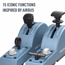 Thrustmaster TCA Quadrant Add-On Airbus Edition Noir, Bleu simulation de vol PC - Vue supplémentaire 6