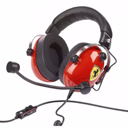Thrustmaster T.Racing, Avec fil, Jouer, 464 g, Casque, Noir, Rouge, Acier inoxydable, Jaune