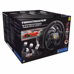 Thrustmaster T300 Ferrari Integral Racing Wheel Alcantara Edition Noir Volant + pédales Analogique/Numérique PC, PlayStation 4, Playstation 3 - Vue supplémentaire 7